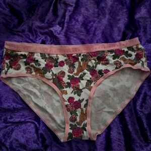 NWOT Victoria's Secret Floral Print Women's Briefs - Pink